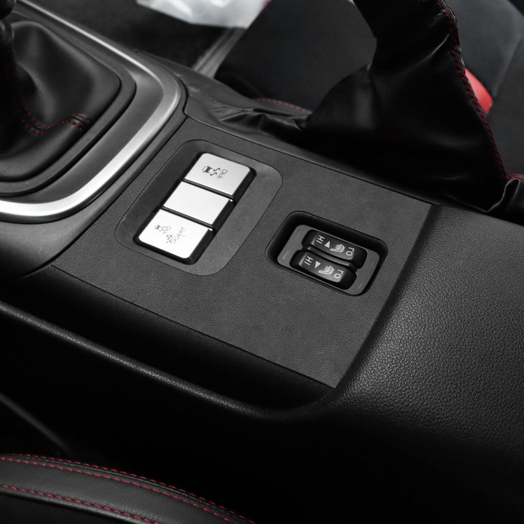FDAIUN Car Seat Heater Button Frame Decoration Sticker for Subaru