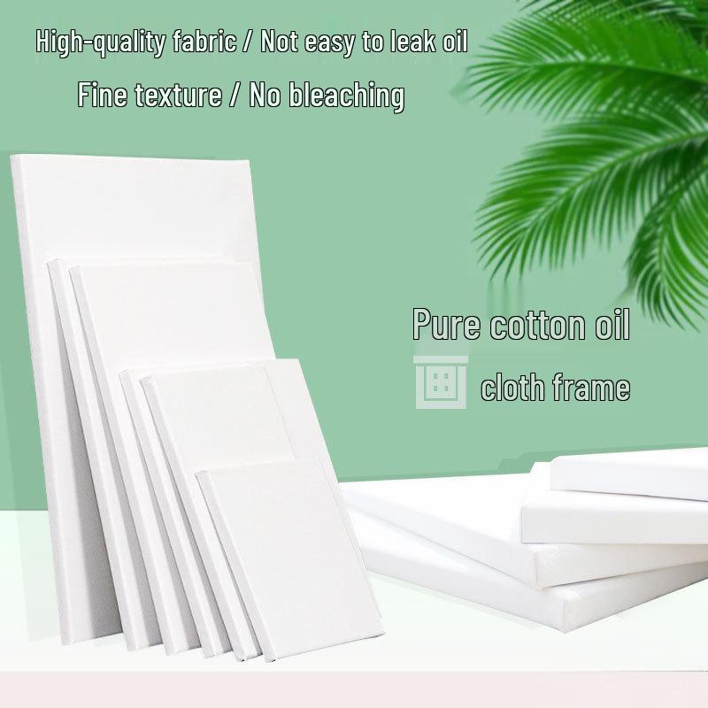Pure Cotton Canvas Oil Painting Frame: Solid Wood Acrylic Watercolor Board for Art Students