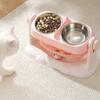 Anti-Tipping Neck Support Pet Bowl Removable Feeder Bowl Cute Cat Water Bowl  for Pets Cats Dogs