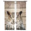 Antique Wood Owl Forest Curtain For Living Room Transparent Tulle Curtains Window Sheer For The Bedroom Accessories Decor