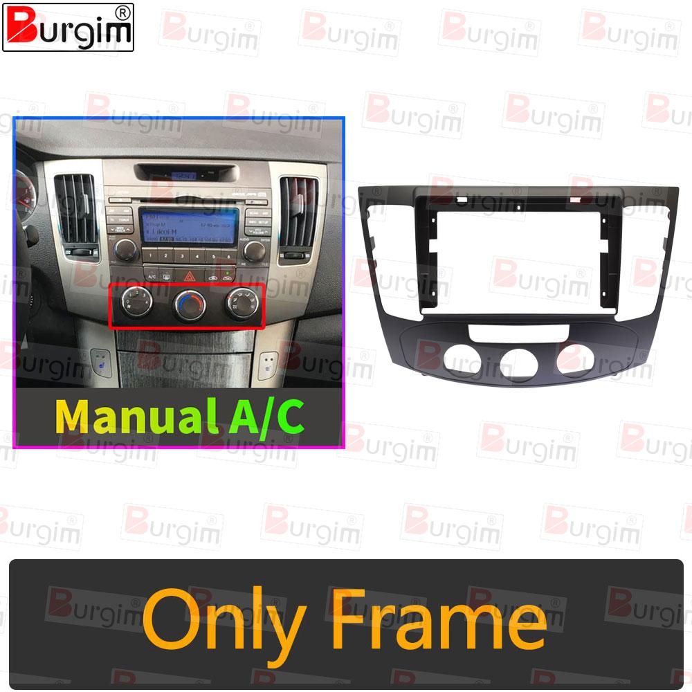 Рамка для автомагнитолы 2DIN 9 дюймов для Hyundai Sonata NF 2004-2010, Панель для Android-стереосистемы, Жгут проводов 16 PIN, Шнур питания only frame-1