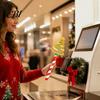 Magic Card Holder for Payment Christmas Tap-to-Pay Wand, Candy Cane Handle Credit Holder, Cute Retail Tool Self Checkout Santa Snowman Tree