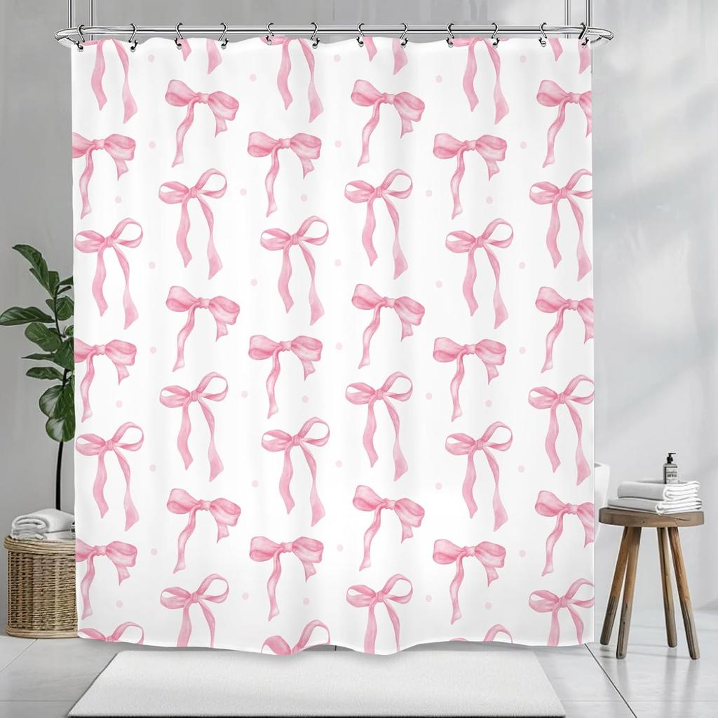 Abstract Matisse Flower Shower Curtain Retro Vintage Aesthetic Minimalist Black Modern Bathroom Set Accessories Decor with