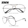 RMM brand glasses with lenses Men and women retro metal frame Plain glasses polit sunglasses