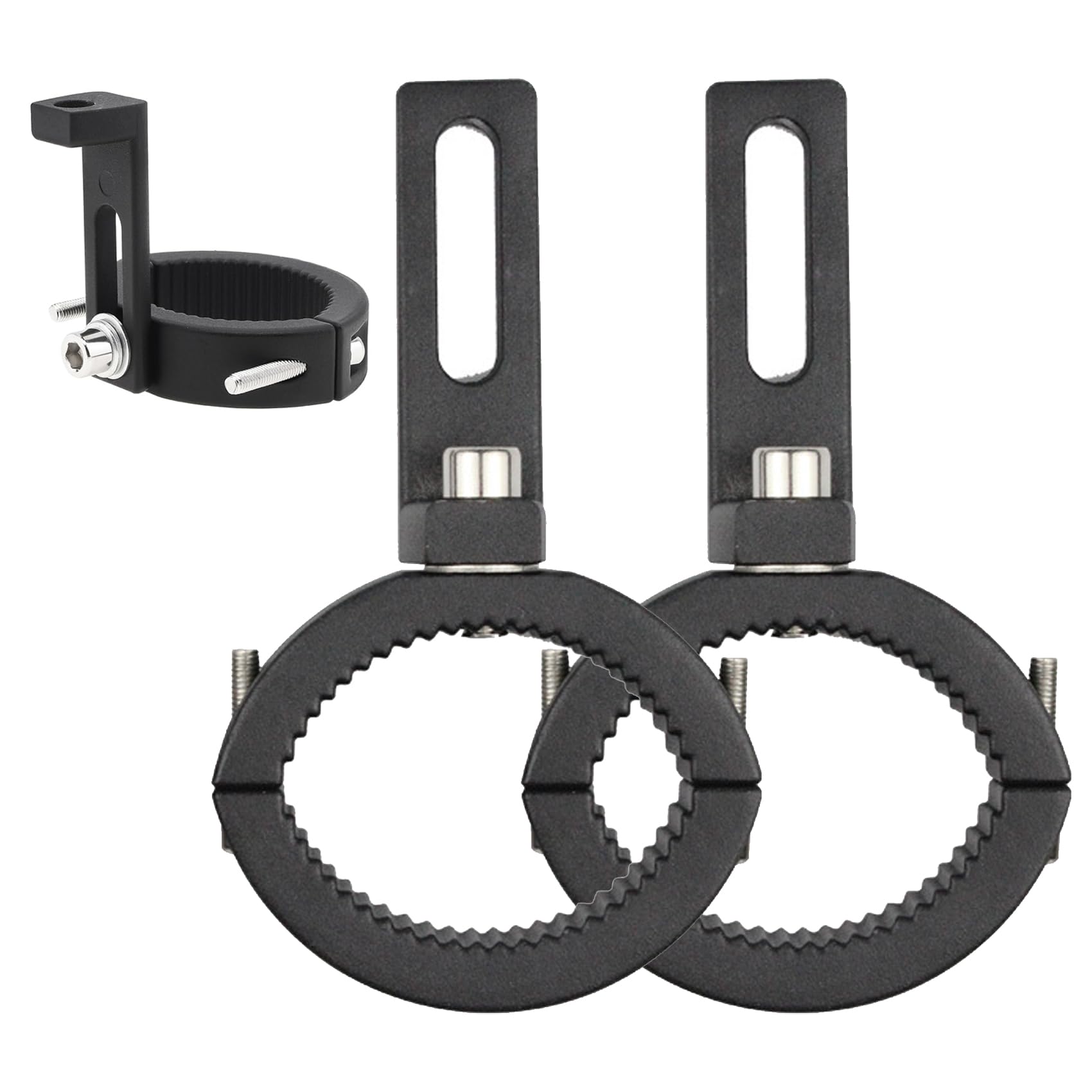 

YFFSFDC Motorcycle Headlight Stay, Work Light Bracket, Set of 2, No Drilling Required, Easy Applicable to approximately 42mm