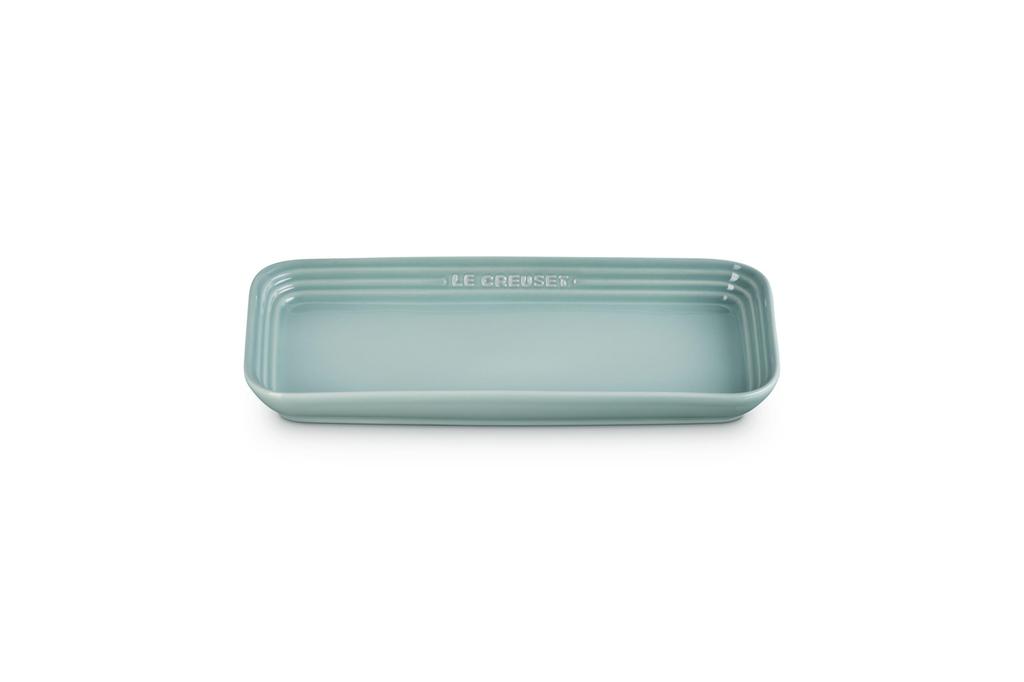 Le Creuset Rectangular Sea Salt and Oven Safe Japanese Léger Plate, 25cm, Summer, Microwave, Dishwasher, [Official Product]