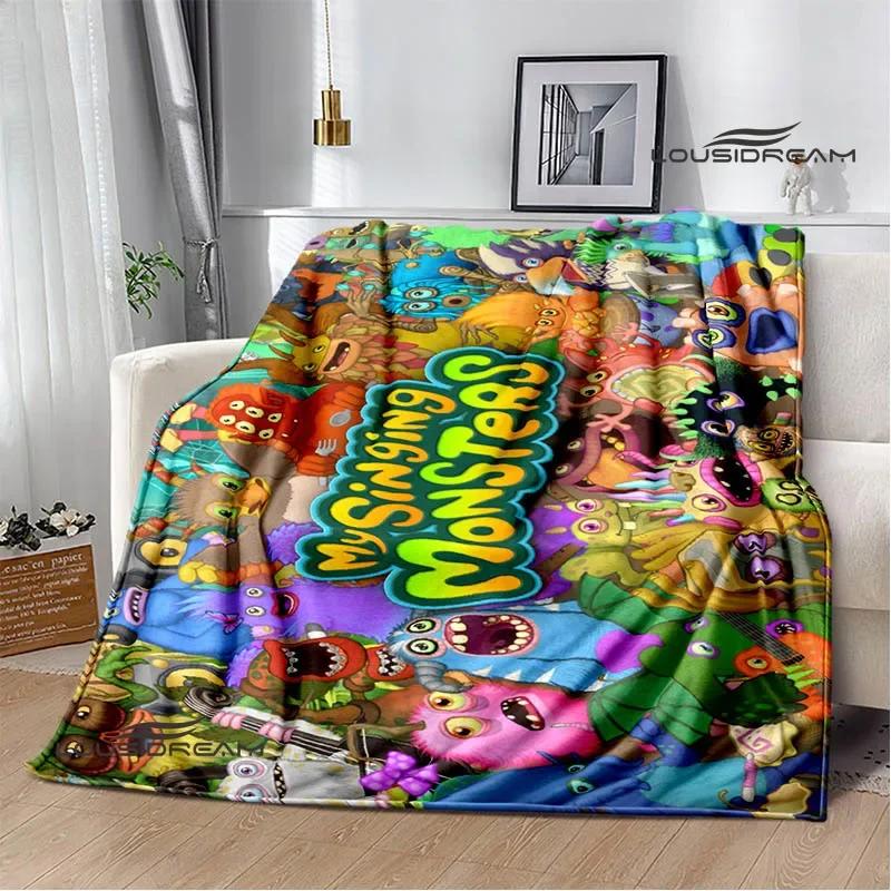 Game My Singing Monsters printed blanket Flange Warm blanket picnic blanket Soft and comfortable blanket Birthday Gift