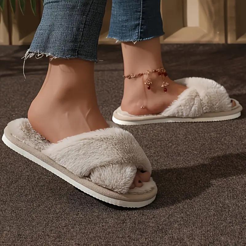 Women's Autumn & Winter Home Interior Slippers - Soft and Comfortable Plush Casual Shoes Comfortable and Breathable Everyday Couple Shoes