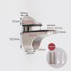 Adjustable Glass Shelf Bracket, 4 Pcs Glass Shelf Bracket, Wall Mounted Glass Clamp, Glass Shelf Bracket, For Glass Shelf - DD