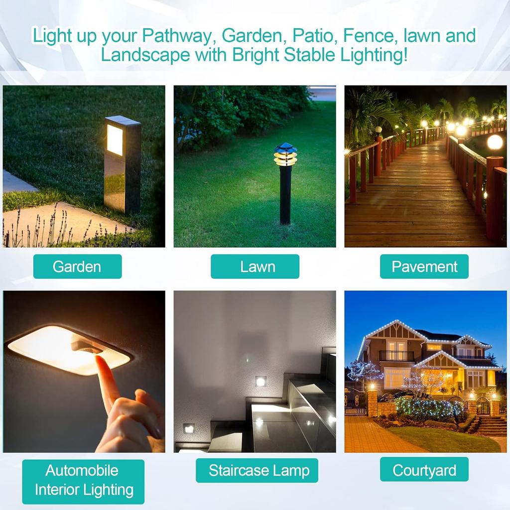 Kscjdg 18W 12V T5 Light Bulb Replacement Landscape Light Bulbs -Wedge Base Lights Bulb -Malibu Lights Bulbs -Low Voltage Landscaping Light Bulbs - 20