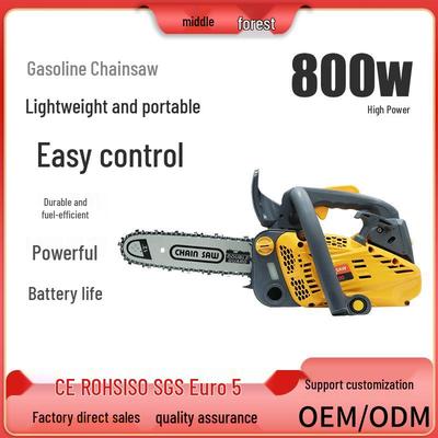 2500 0.8KW 2-Stroke Portable Handheld Chainsaw for Pruning & Logging