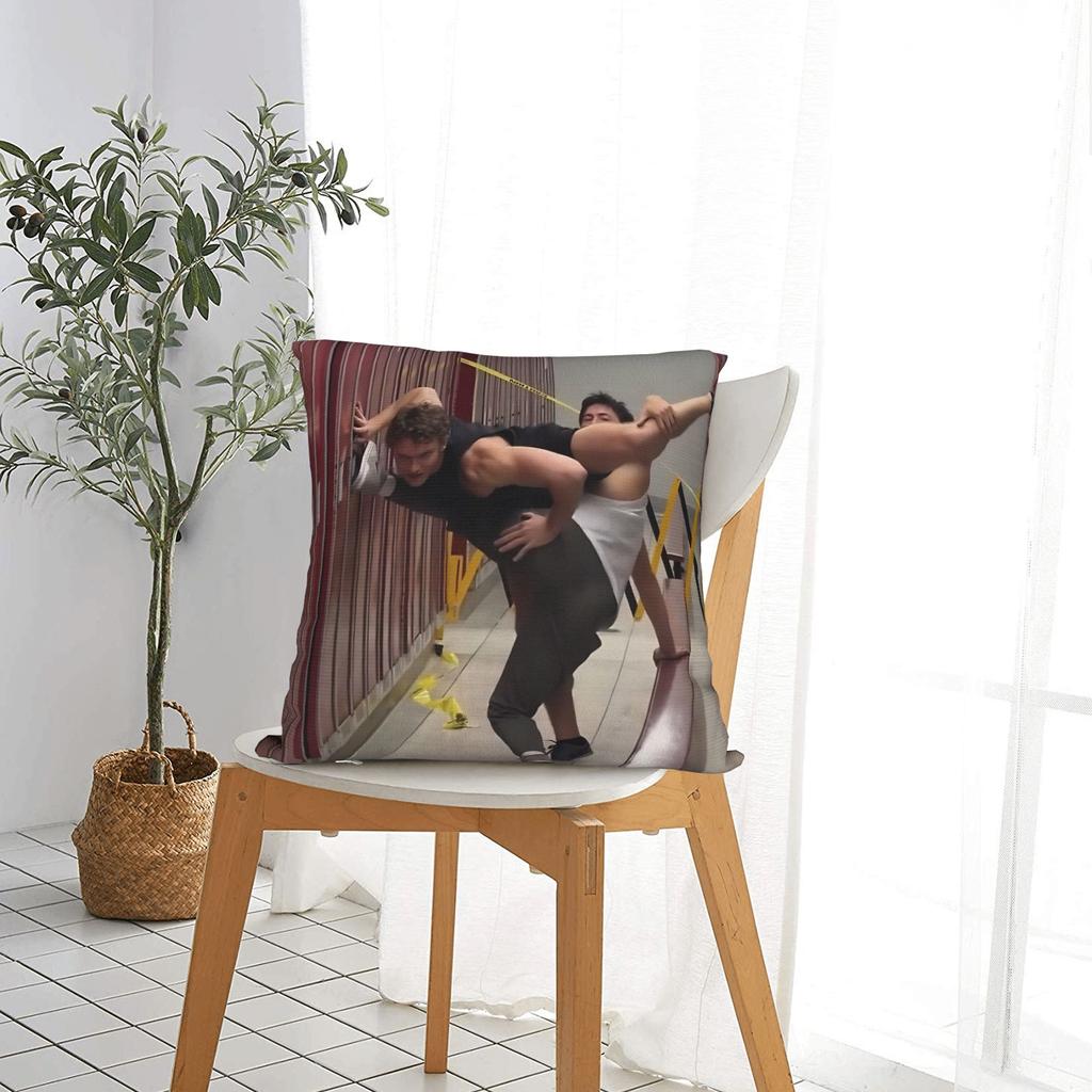 Heated Rivalry Dance Square Pillow Case Ilya Rozanov Funny Cushion Cover Fashion Zipper Decorative Pillowcase For Sofa 45X45Cm