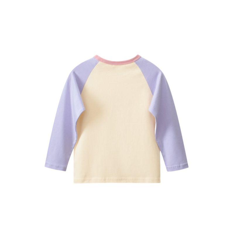 27home Children's Clothing Spring and Autumn Babies' Long Sleeve T-shirt Girl Bear Raglan Sleeve Clothes Baby Cotton Base Shirt