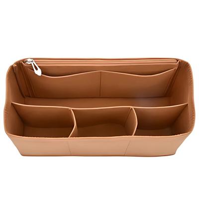 Boscogno Filz Innentasche mit Reißverschluss Reißverschluss Tasche-in-Tasche, Freistehend, Leicht, Trennfach, Tasche, Tasche, Rucksack, (Braun, Groß)