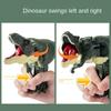 18Cm Biting Green Red Tyrannosaurus Rex Dinosaur Hand Control Spring Swing Decompression Fingertip Kids Toy Birthday Boy Gift