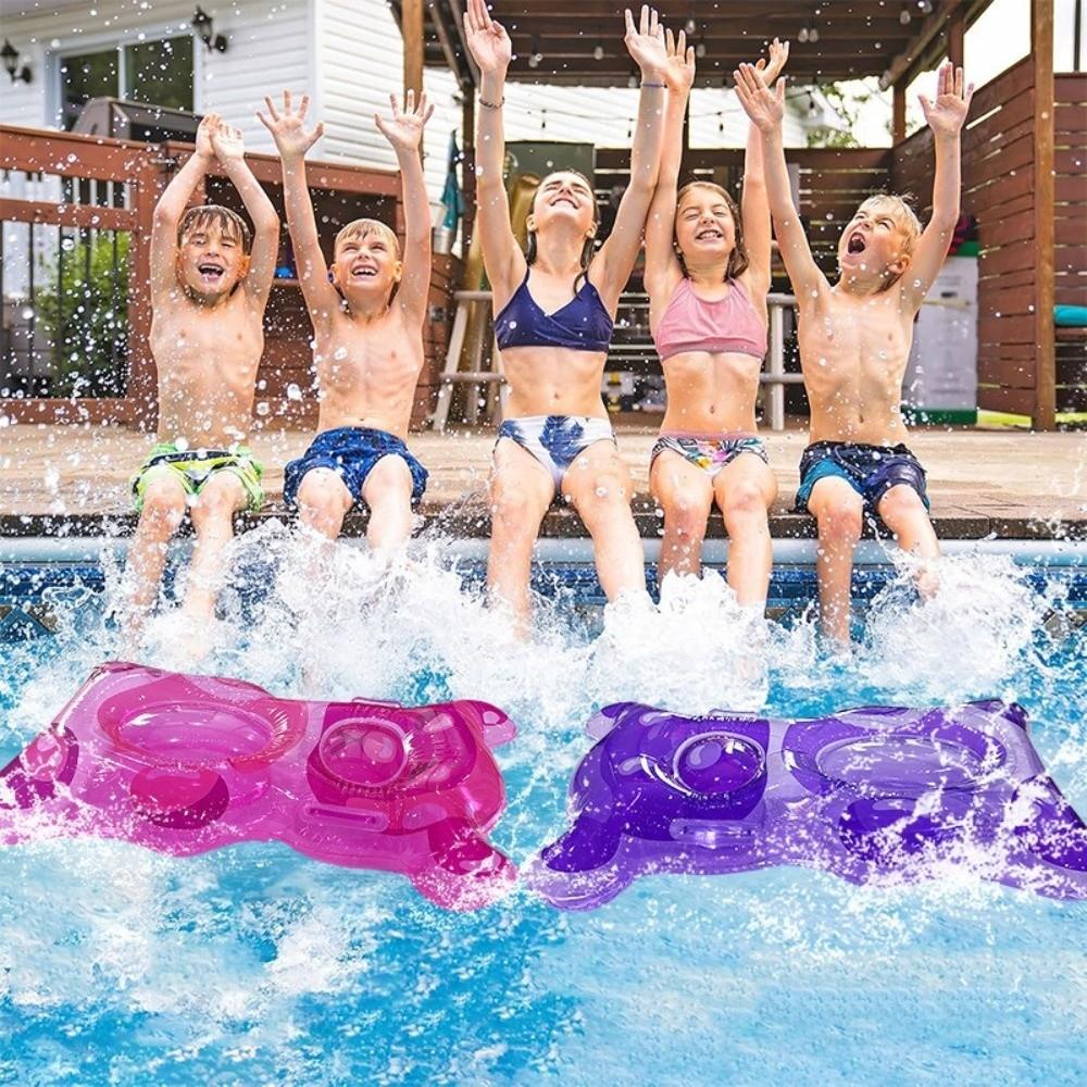 Galleggiante Gonfiabile Piscina a Forma di Orso PVC Tavola Galleggiante Portatile Tavola da Surf Gonfiabile Estate Spiaggia