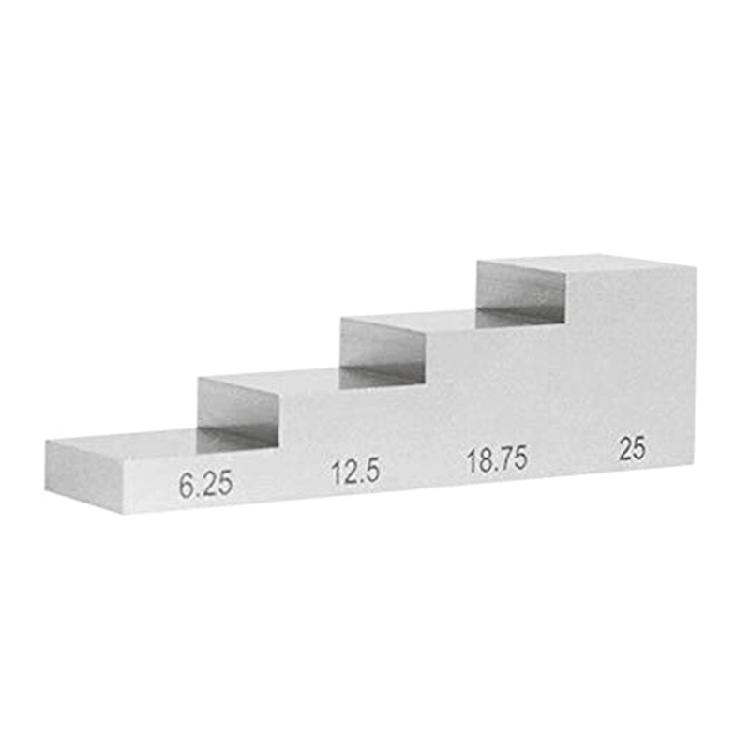

UT- Stainless Steel Test Block & Calibration Thickness Block 4 Step 6.25-25mm 1