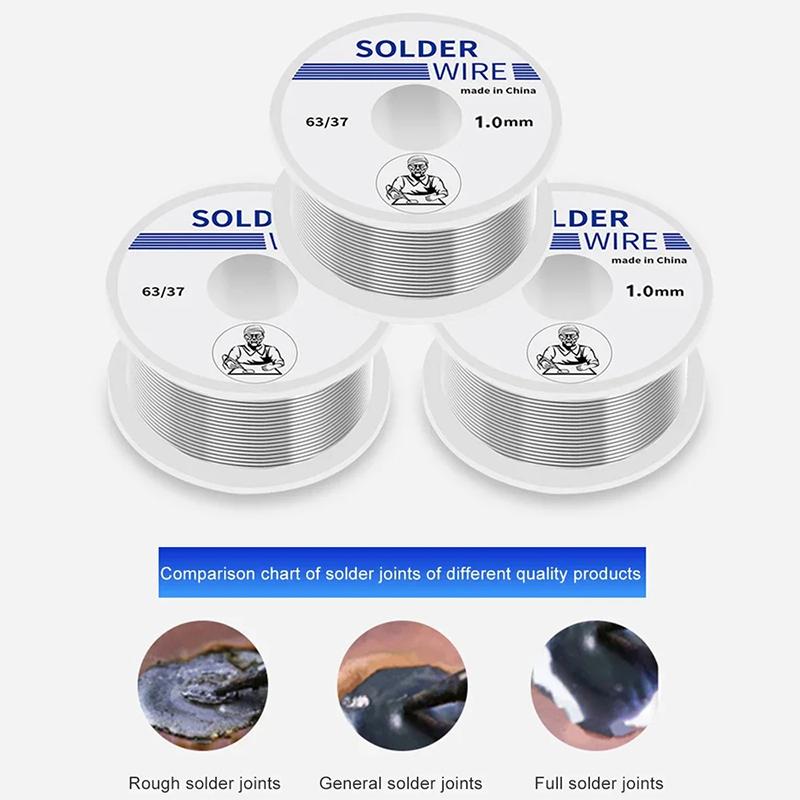 100/20G Solder Wire Tin Roll Clean Rosin Welding Core Soldering Wire Flux Reel Tube Low Temperature Easy Melt Solder Wire
