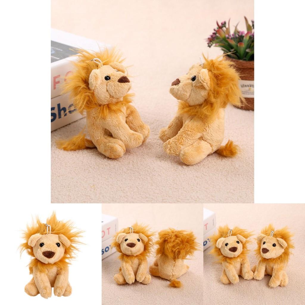 Lion Plush Doll Keyring With Pp Cotton Filling For Bag Decor And Collectors