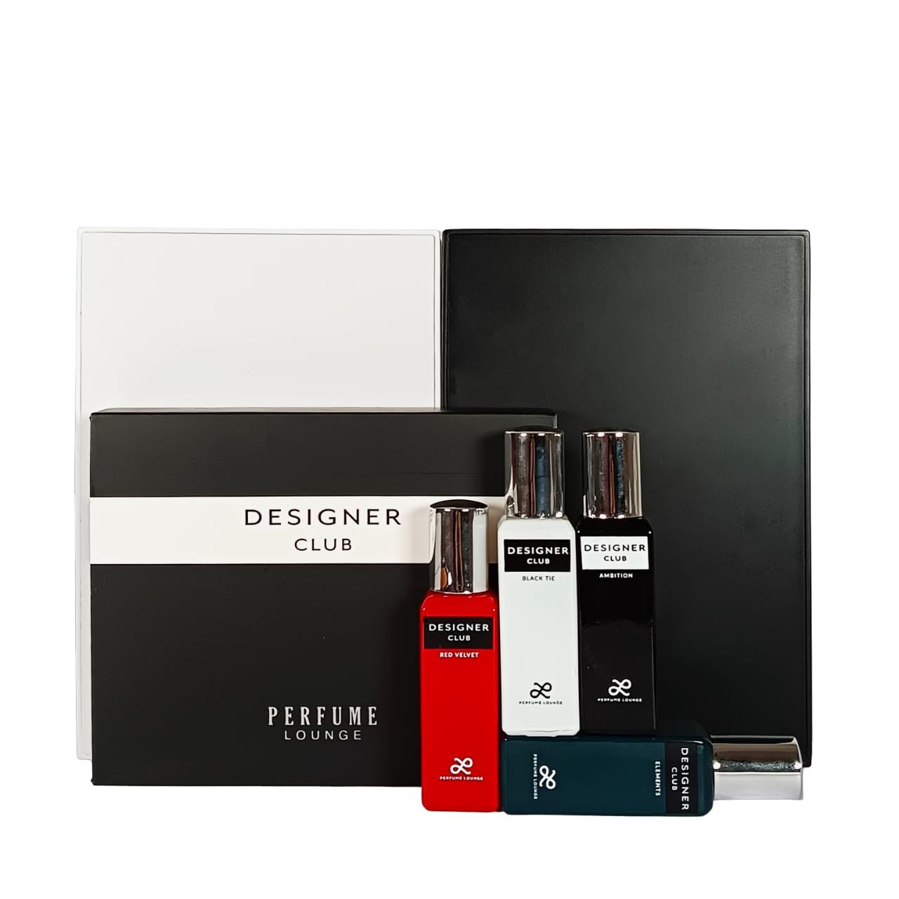 Подарочный набор парфюмерии PERFUME LOUNGE Designer Club для мужчин, 4x20 мл жидких духов премиум-класса длительного действия,