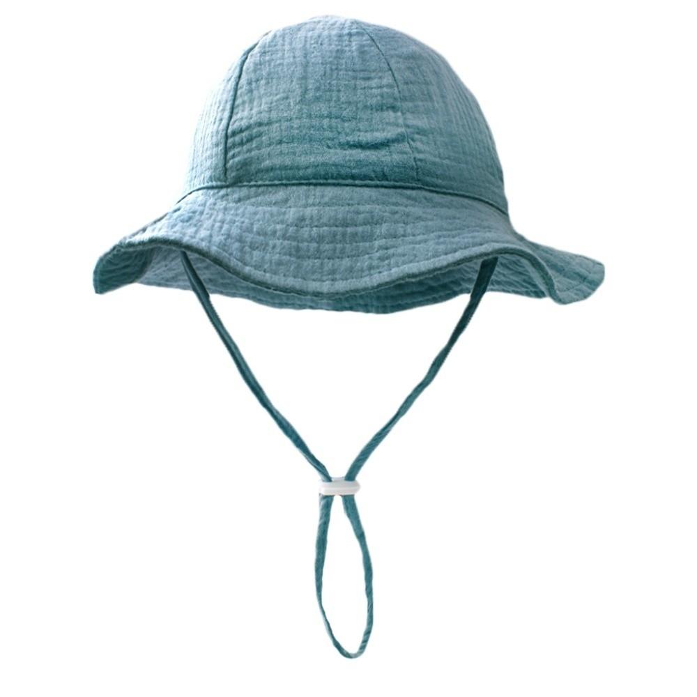 Soft Cotton Sun Protection Caps Sun Shade Children's Fisherman Hat Beach Panama Hat  for Boys Girls