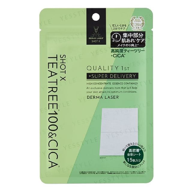 

Quality First - Derma Laser Shot X Super Teatree 100 & CICA Essence Sheet 15 pcs