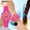 Sanda Unisex Korean Style Luminous Quartz Watch - 50M Waterproof, Fashionable Wristwatch for Kids and Adults