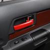 2PCS For Toyota FJ Cruiser 2007 2008- Carbon Fiber Style Interior Door Handle Pull Grab Cover Car Interior Accessories Trim