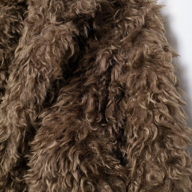 Kaslead New Arrival Women's Clothing Fashion Style Fashion Artificial Fur Effect Short Coat Outwear 2969254