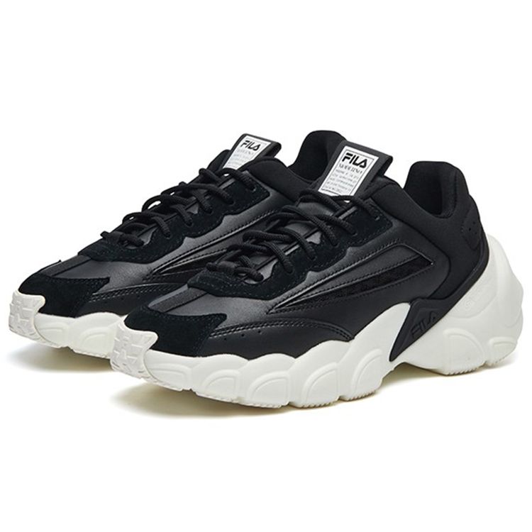 Fila Heritage Fht Comfortable Breathable Low-Top Casual Dad Shoes Women Sneaker Black F12W134144FBK