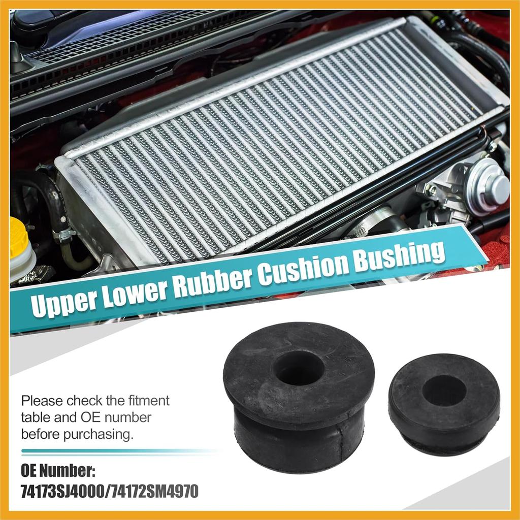4pcs Upper Lower Rubber Cushion Bushing Radiator Mount Insulator for Honda Accord 1990-2020 for Honda Civic 1992-2020 for Honda Odyssey 1995-2021