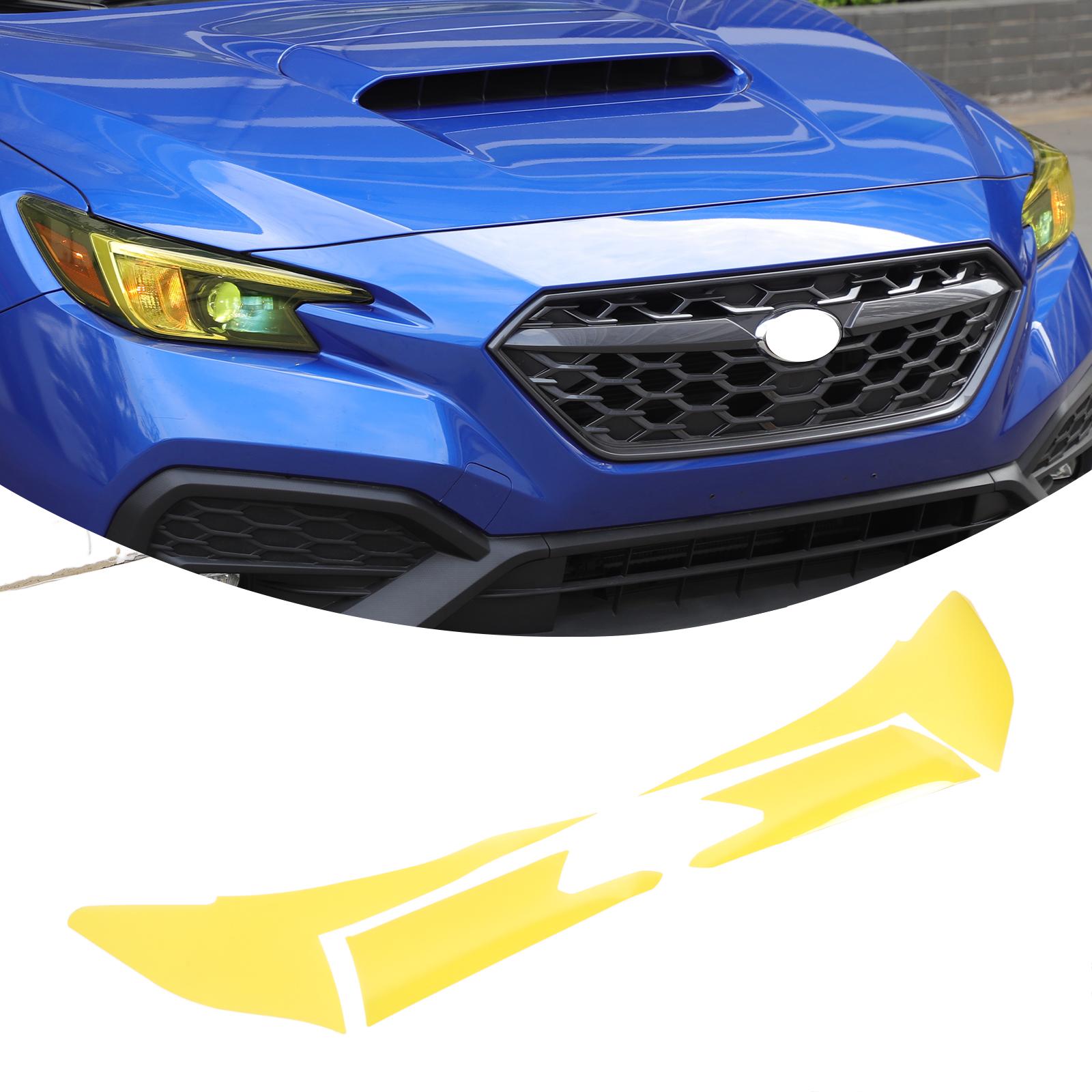 

For Subaru WRX Levorg 2026-2026 TPU yellow/ Black Car Headlight Film Protective Stickers Car Exterior Accessories жовтий