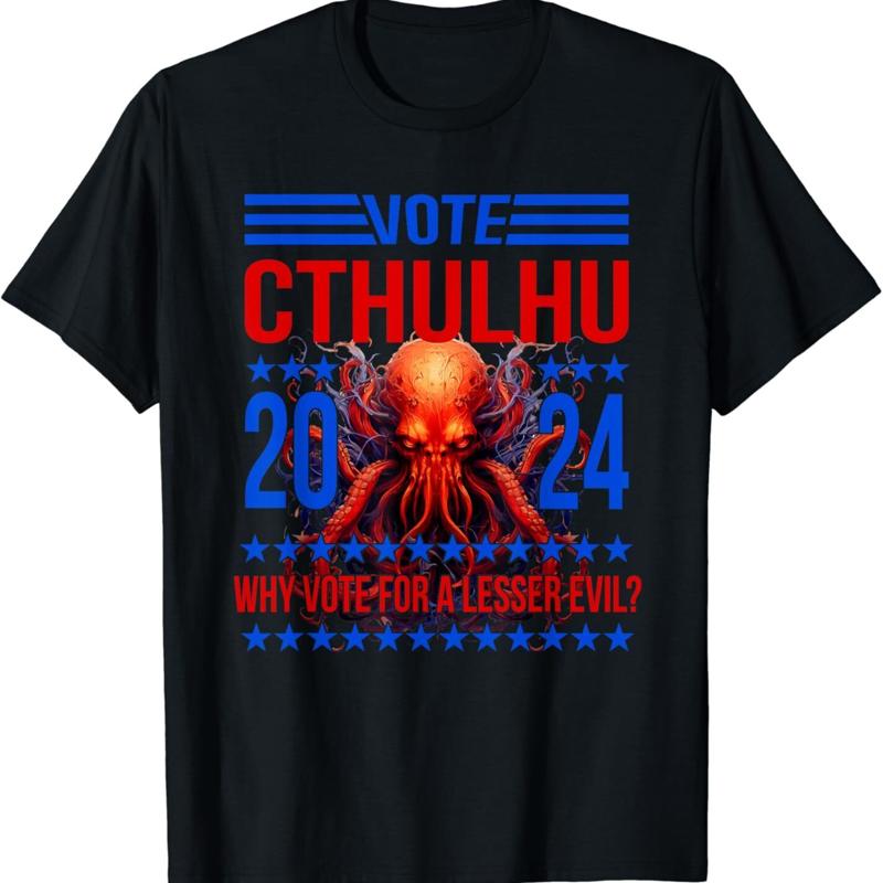 New Limited Cthulhu For President 2024 Why Vote Design Best T Shirt S 3xl