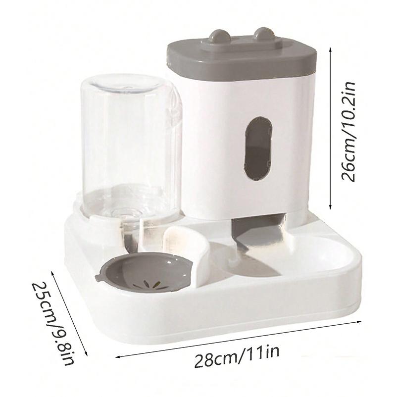 New Cat Feeding Water Feeder Smoothly Out Water Dog Bowl Cat Basin Two-in-one Water Dispenser Cat Bowl Pet Supplies