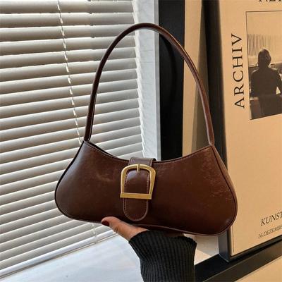 Feminine Schultertasche Achseltasche schlichter lässiger Stil Stick Modetrend Winter neu