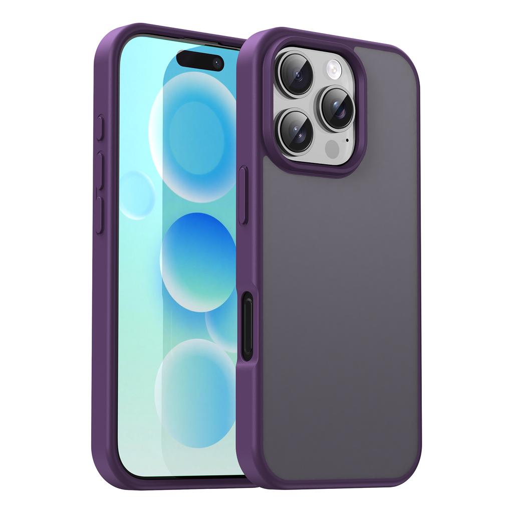 For iPhone 16 Pro Case Skin Touch Matte Anti Drop TPU PC Phone Back Cover
