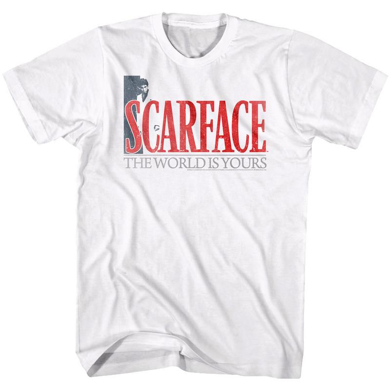 Scarface World is Yours Logo Unisex T-Shirt Tony Montana Vintage Pacino Gangster L