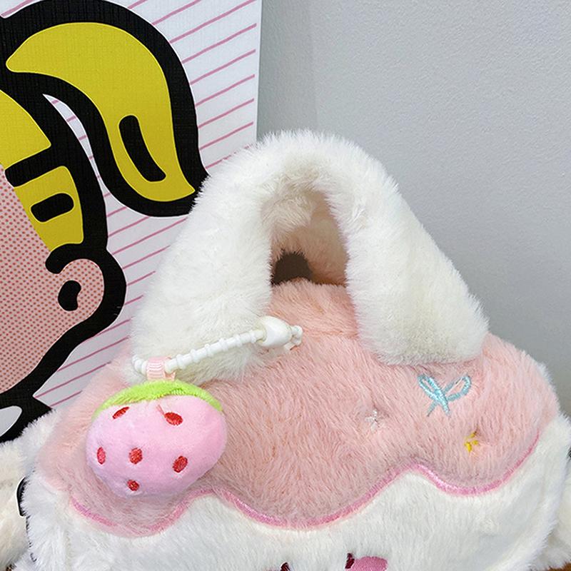 Sac bandoulière pudding désert doux poupée en peluche sac à dos enfant grande capacité avec pendentif peluche sac à bandoulière dessin animé filles