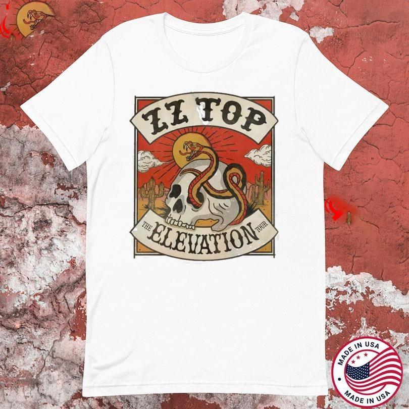 ZZ Top The Elevation Tour 2025 White Cotton All Size S-5XL AD253 Unisex T-Shirt