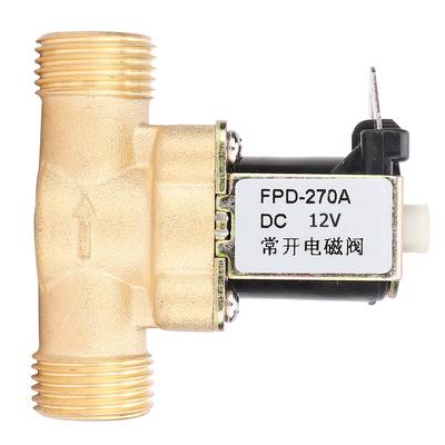 G1 2 Elettrovalvola Elettromagnetica in Ottone Normalmente Aperta Interruttore Ingresso Acqua (DC12V)