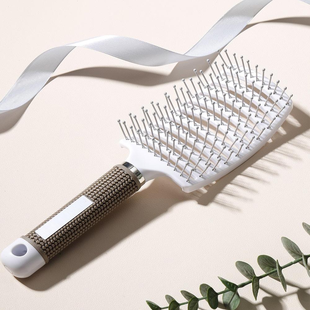 Peine de Costillas Big Bend Peine de Aire para el Cabello Peine de Cojín de Aire Herramientas de Estilismo de Volumen para Cabello Esponjoso Suministros para Dormitorio Perfecto Para el Uso Diario