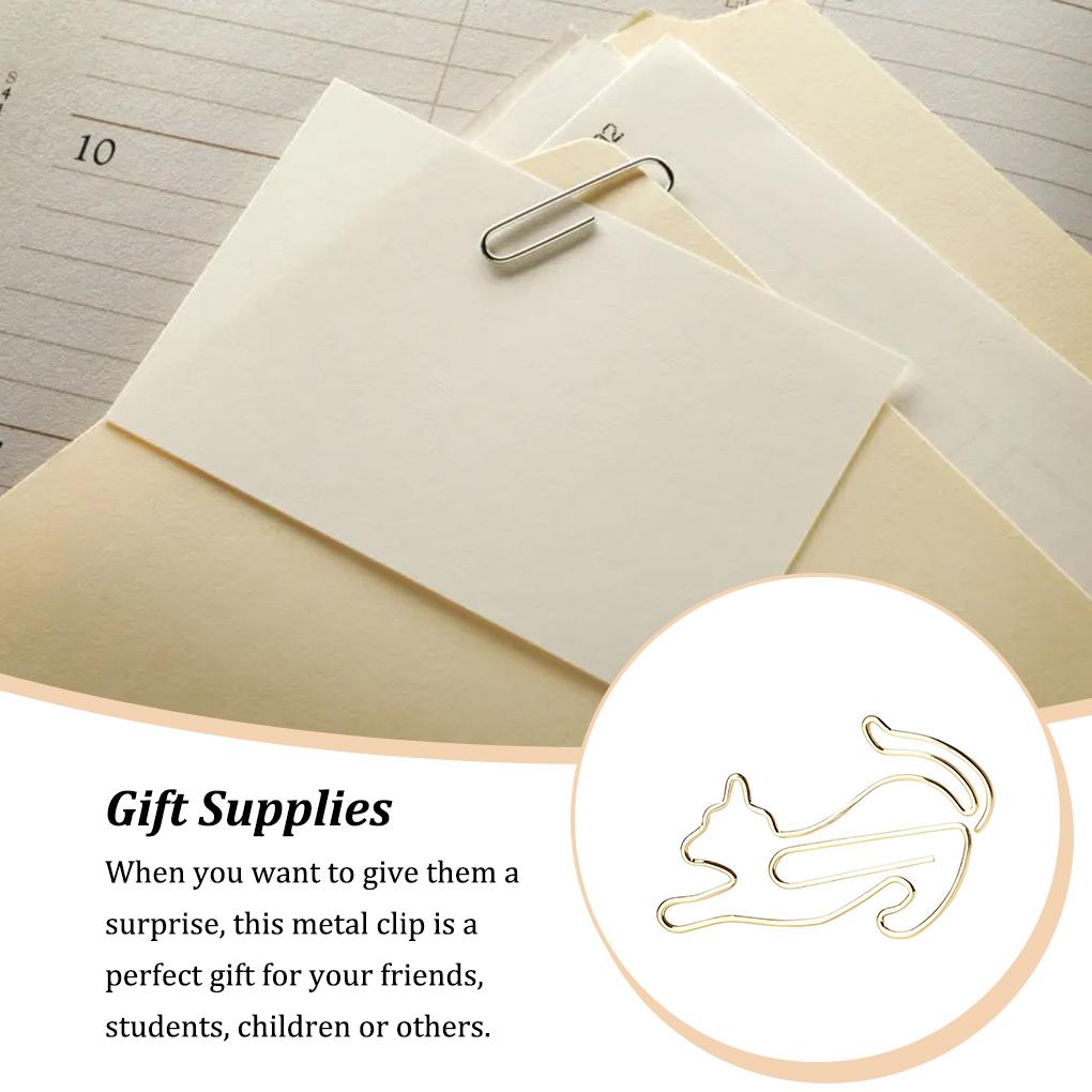 30Pcs Paper Clip Animal Envelope Clips Bookmark Pin Students Mini Novelty File For Business Stationery Supplies