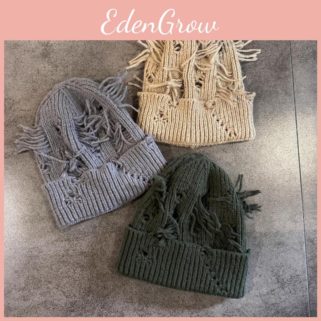 Street Style Knit Hat For Men Women Warm Wool Beanie With High Top For Cold Weather