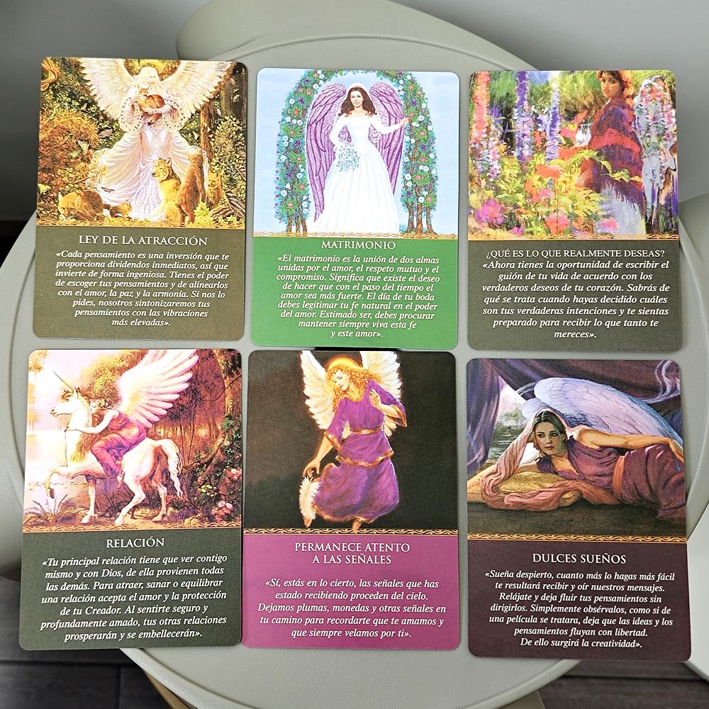 Daily Guidance From Your Angels Oracle Deck Spanish Edition 44 Pcs Cards 10.4*7.3cm