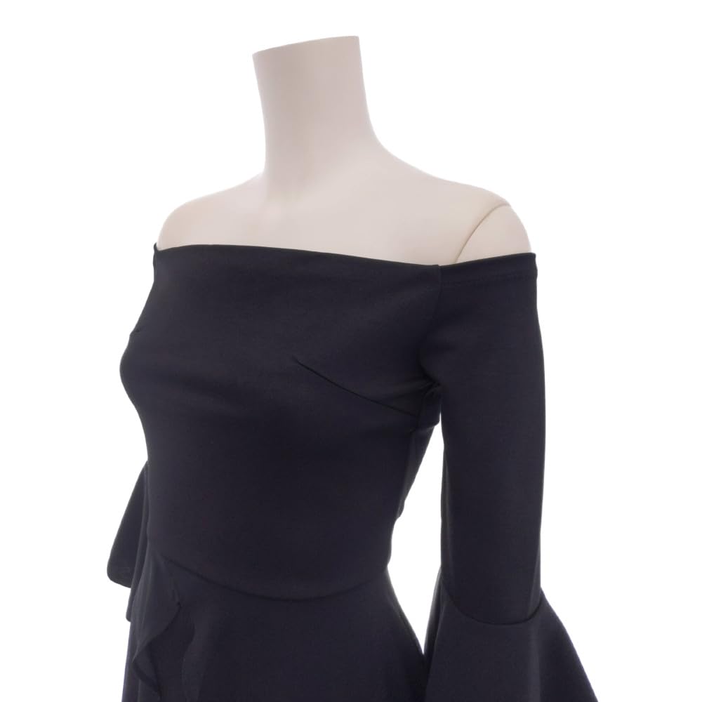 GRAXIA Hostess Mini Perfekt für Hostess und Asymmetrische Größe L Kleid, Schulterfrei, Hochtailliertes Kleid, Hostessen, Clubs, Lounges, 3/4 Ärmel,