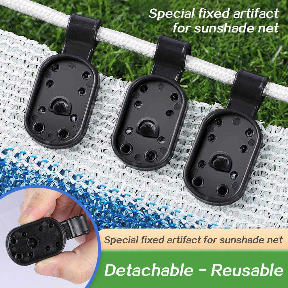 50/100PCS Shade Cloth Clips Shade Fabric Clamps Grommets For Net Mesh Cover Sunblock Fabric In Garden Backyard Greenhouse Fixer