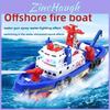 Elektrisches Kinder-Feuerwehrboot Mit Musik, Lichtern Und Hinderniserkennung Zum Rollenspiel
