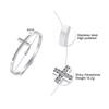 Pulseras de Puño con Dijes para Mujer, Pulseras de Cristal con Cruz para Niñas, Hermanas, Esposas, Joyería de Amistad