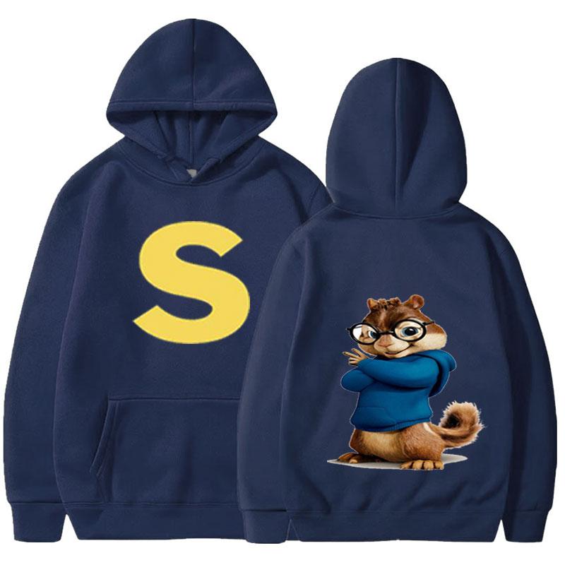 Abbigliamento Sportivo Casual Felpa con Cappuccio da Donna Costume di Halloween Scoiattolo Pullover da Donna Tendenza
