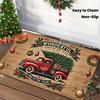 1Pcs Anti Fatigue Kitchen Rugs,   Christmas Tree Print Waterproof Non-Slip Thick Cushioned Kitchen Mat Heavy Duty Comfort Standing Mat for Kitchen